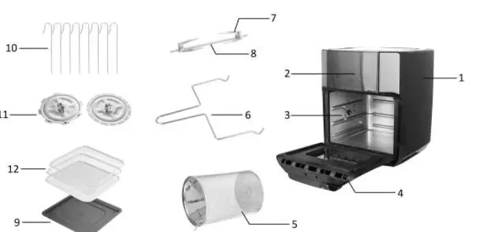 emerio AF-124772 Smart Fryer Multi Oven FIG 1