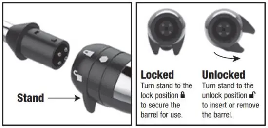 FIG 3 Barrel Attachment Instructions