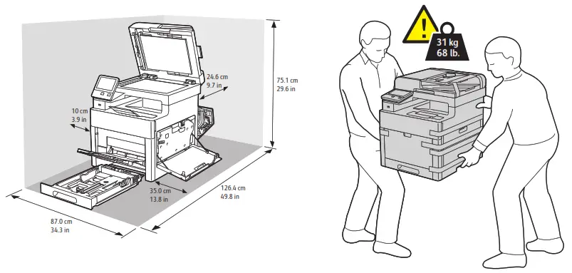 Xerox WorkCentre - Select a Location