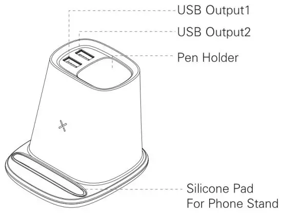 Shenzhen Ugood Technology F5 Pen Holder with Wireless Charger - Package contents 1