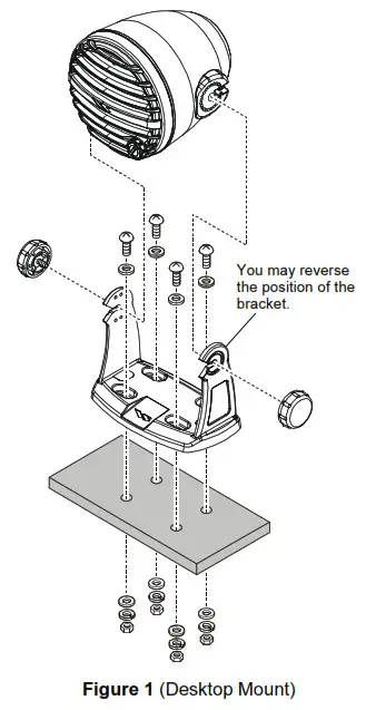 STANDARD HORIZON MLS 310 External Speaker with 10 Watt Amplifier - INSTALLATION 1