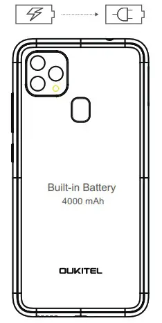 OUKITEL C22 C Series Most Affordable Cutting Edge Phone - Battery