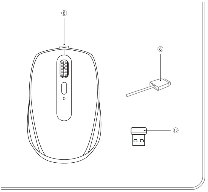COMBO Mouse Pad Pro Wireless Charging Mouse Pad and Wireless Mouse - instraction