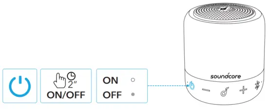 soundcore Mini 3 Portable Bluetooth Speaker - Powering