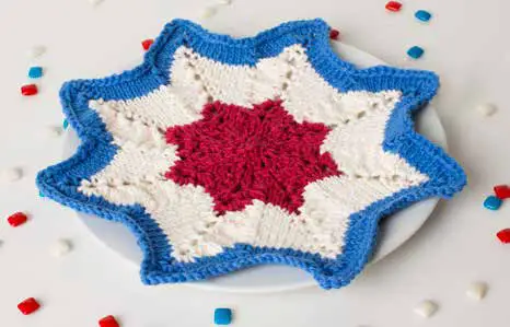lily Americana Knit Dishcloth Cover