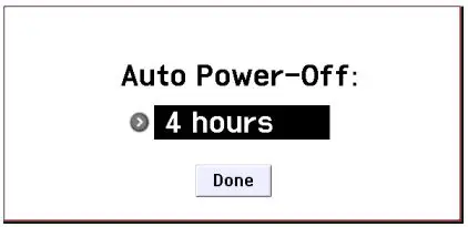 KORG Music Workstation Semi Weighted Keyboard User Guide - Auto Power off