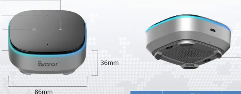 avatar AVS101SR AvaCube Smart Home Hub with Alexa Built-in 14