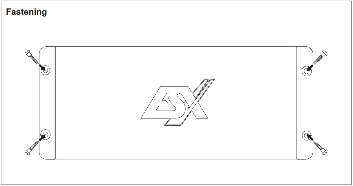 QUANTUM QM FOUR PP 4 CHANNEL PLUG + PLAY MINI AMPLIFIERVERS - Fastening