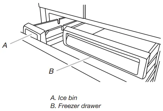 KitchenAid KBFN502ESS BOTTOM MOUNT BUILT IN REFRIGERATOR - freezer