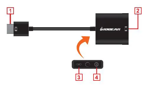 IOGEAR HD to VGA Adapter with Audio User Guide - Overview
