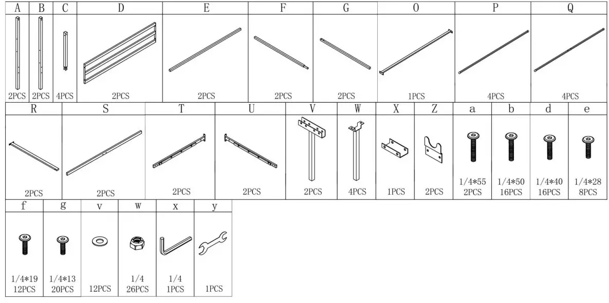 thdstatic 746G Black Queen Size Metal Canopy Bed - figure 1