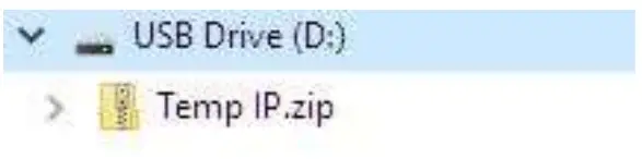 Copy/Extract TempIP.zip File