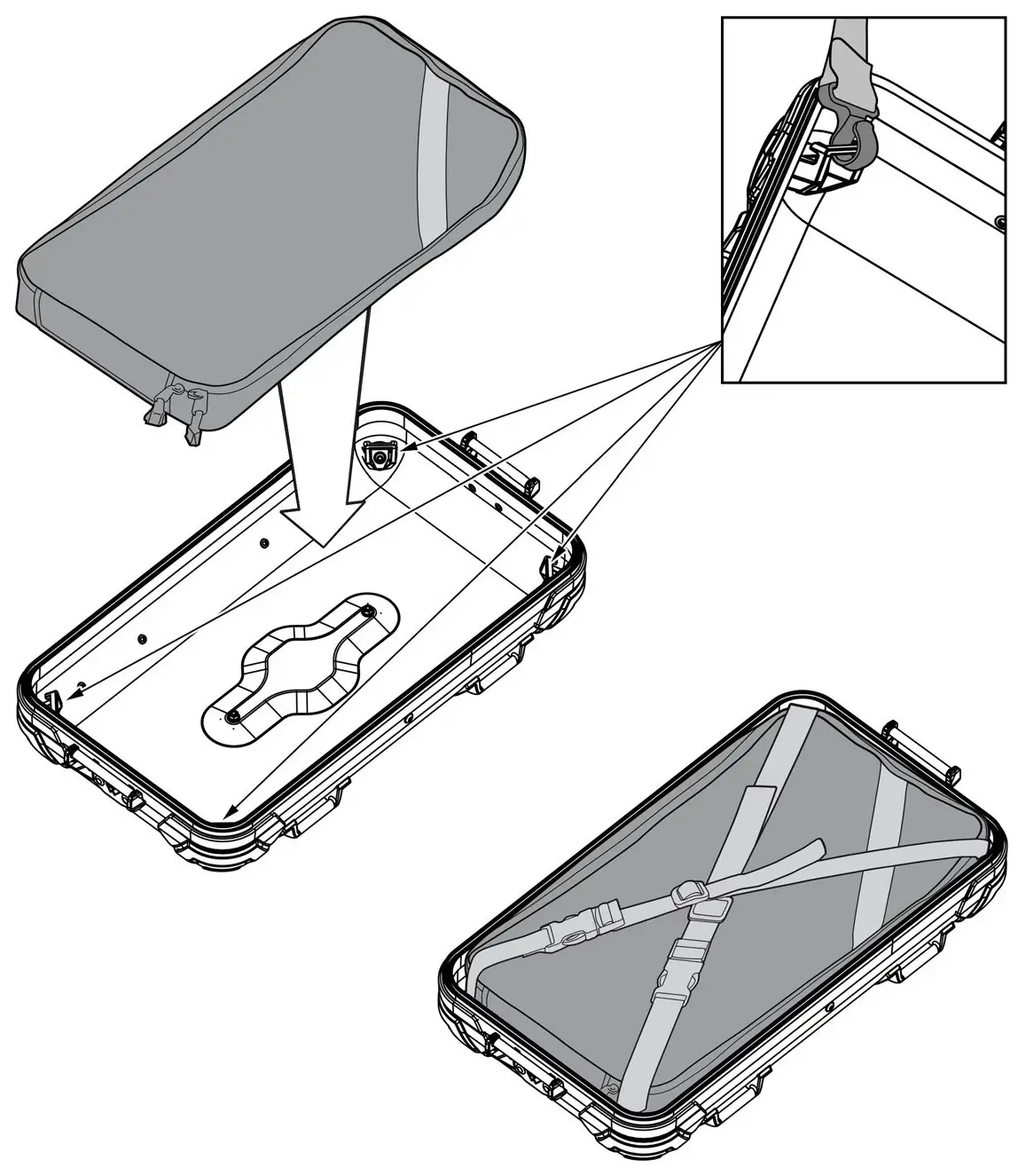 TOURATECH Zega Pro2 Mundo World Map Pannier - Product Overview 1