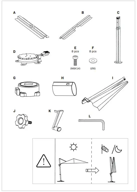 VONROC-GP501XX-300cm-Parasol-Bardolino-1