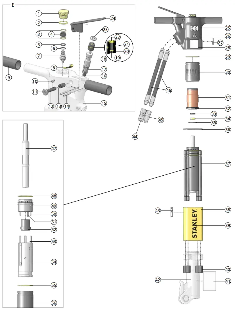 STANLEY BR87 Hydraulic Breaker - fig 1
