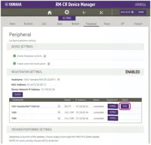 Device Manager interface