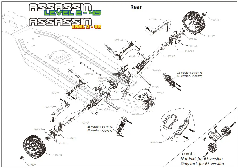 ABSIMA 1 8 Scale 4wd Electric Buggy - Dragram Rear 2