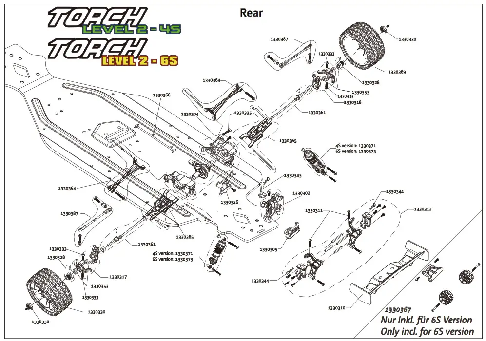 ABSIMA 1 8 Scale 4wd Electric Buggy - Dragram Rear