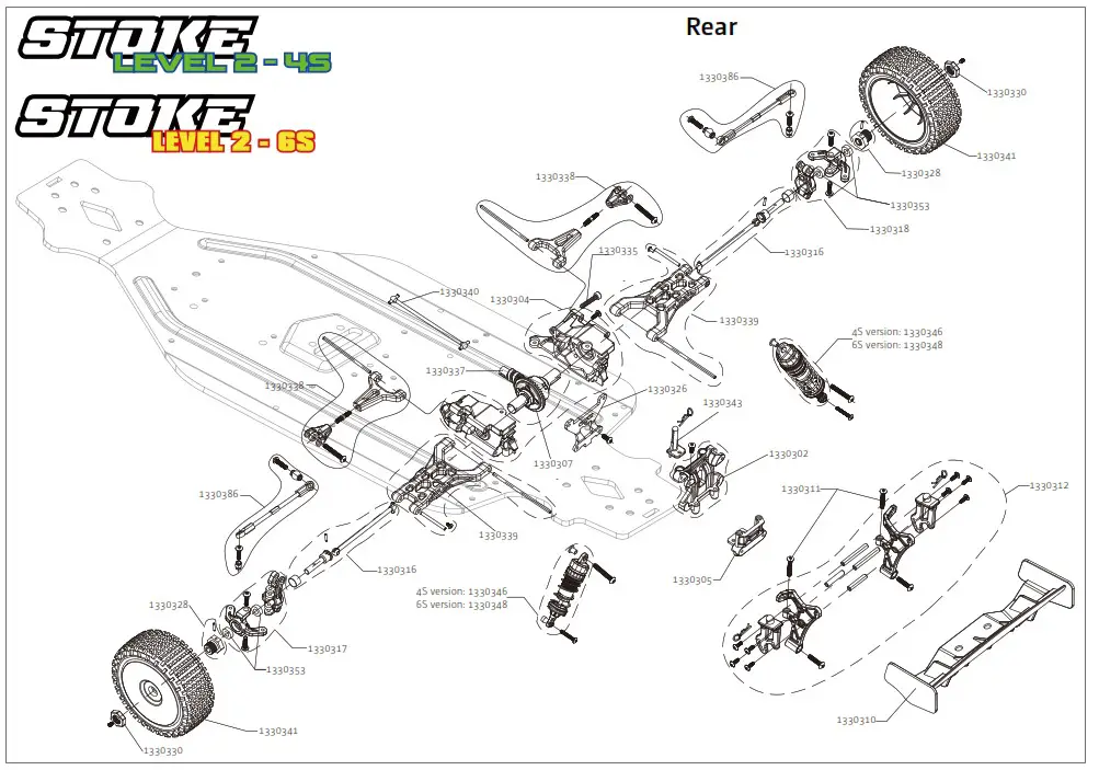ABSIMA 1 8 Scale 4wd Electric Buggy - Rear