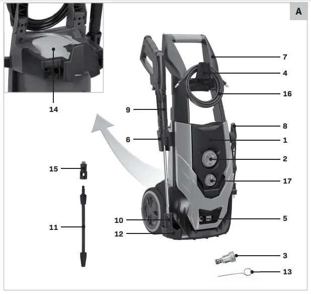 VONROC PW506AC Pressure Washer-1