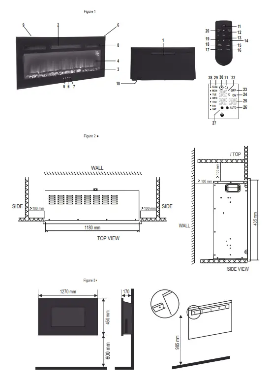 HOME FKKI 06 Built in electric fireplace - fig
