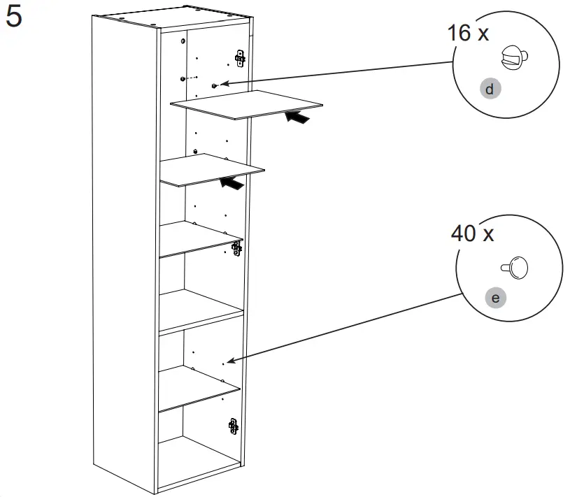 westerbergs 20073261 samla Anthracite 80 cm Mirror Cabinet -fig6