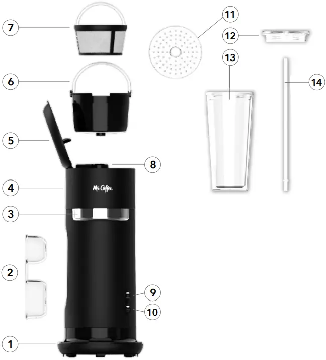 Mr Coffee 202160 Single Serve Iced and Hot Coffee Maker - COFFEEMAKER