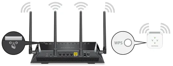NETGEAR EX2800 AC750 WiFi Range Extender -Connect with WPS