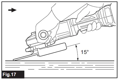 makita DGA700 Cordless Angle Grinder-17