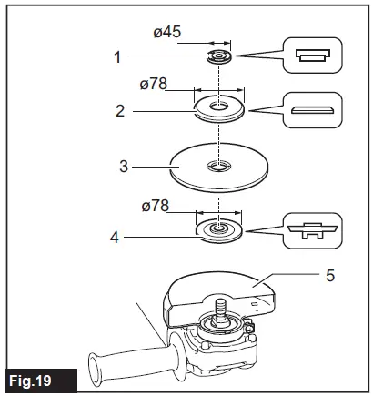makita DGA700 Cordless Angle Grinder-19