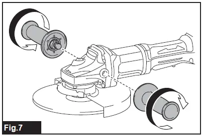 makita DGA700 Cordless Angle Grinder-7