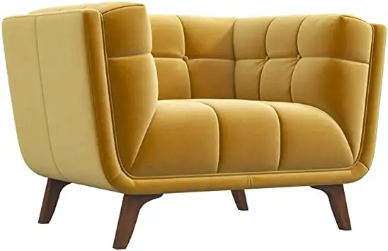 ASHCROFT-IMPORTS-LCHR-KAN-LTHR-COG-Allen-Mid-Century-Cognac-Tufted-Tight-Back-Genuine-Leather-Upholstered-Armchair-product
