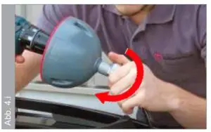 Open the tensioning device