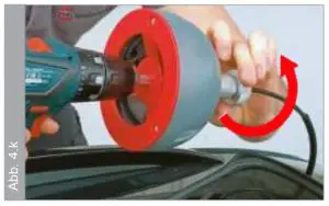 Close the tensioning device