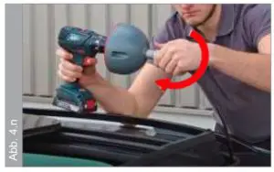 Open the clamping device.