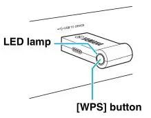 iPhone iPad Connection - As illustrated, press and hold the [WPS] button
