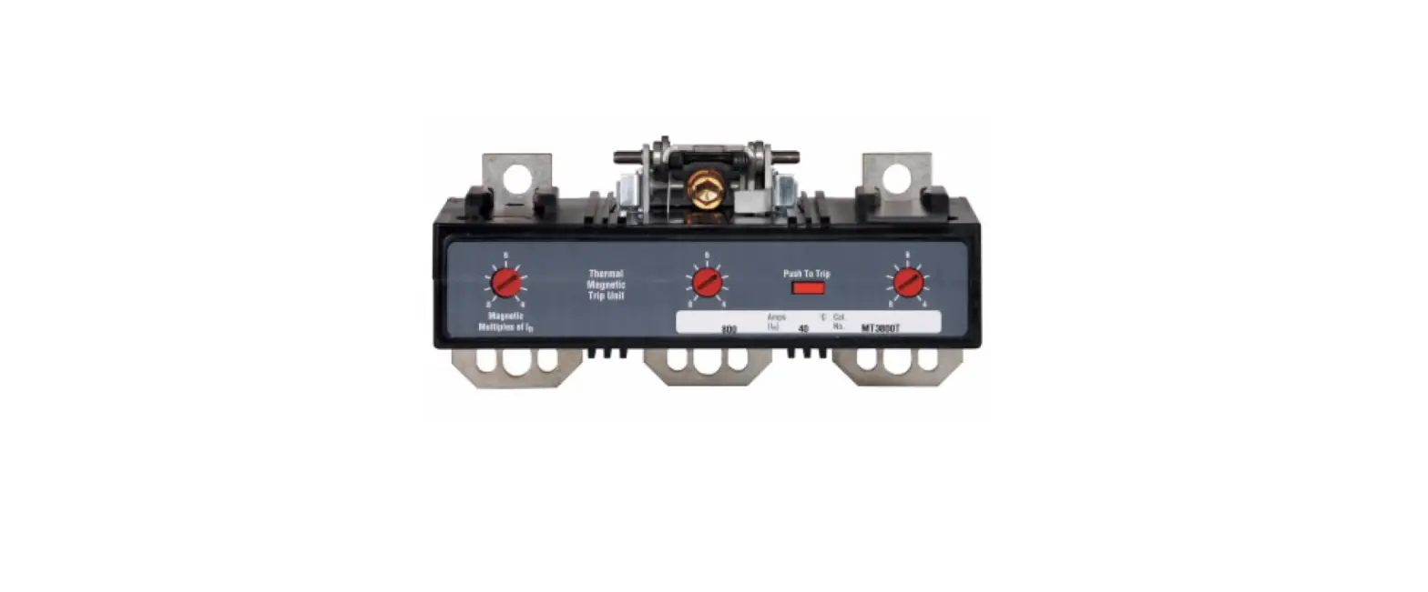 Eaton Mt3800t Molded Case Circuit Breaker Accessory Trip Unit Instructions