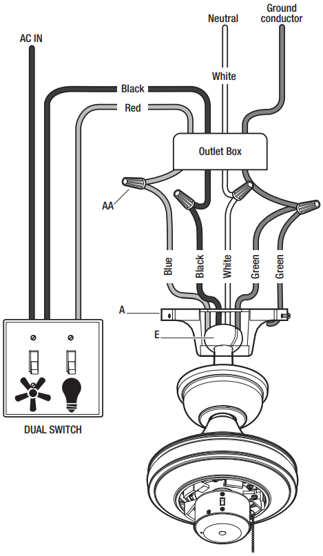 HAMPTON BAY YG988 BN Gazebo III 42 Inch Ceiling Fan - FIGURE 15