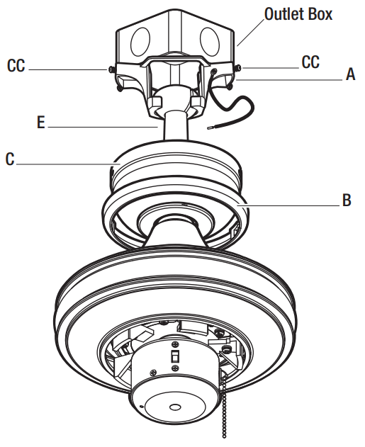 HAMPTON BAY YG988 BN Gazebo III 42 Inch Ceiling Fan - FIGURE 16