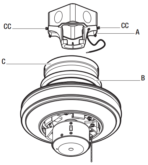 HAMPTON BAY YG988 BN Gazebo III 42 Inch Ceiling Fan - FIGURE 17