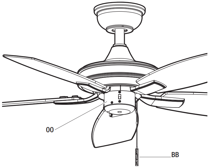 HAMPTON BAY YG988 BN Gazebo III 42 Inch Ceiling Fan - FIGURE 21