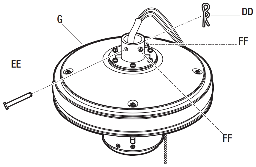 HAMPTON BAY YG988 BN Gazebo III 42 Inch Ceiling Fan - FIGURE 5
