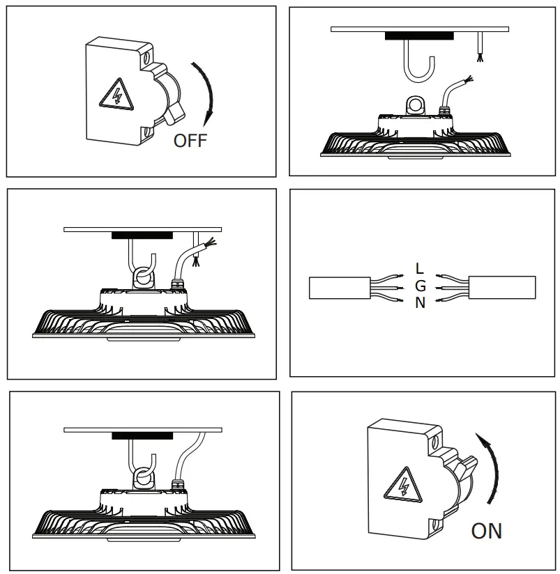 V-TAC IP65 LED High bay Dimmable - fig 1