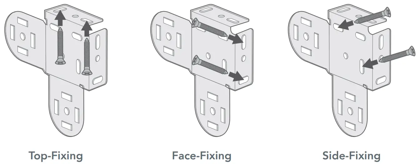 blinds 2go Double Charcoal Roller Blinds - Fitting the brackets