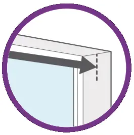 blinds 2go Double Charcoal Roller Blinds - Top Tip