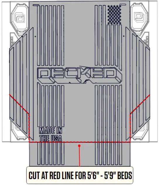 TRIM BED MAT FOR SHORT BEDS