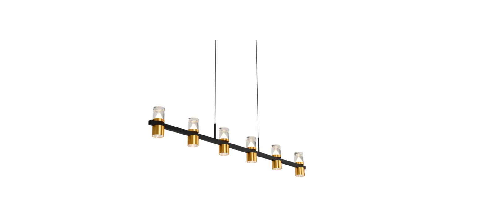 Vonn Vmc34247 47 Inch Up-down 6-light Integrated Led Black Linear Chandelier Lighting Fixture Installation Guide