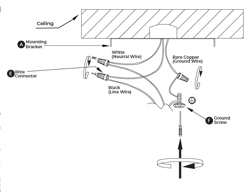VONN-VMC34247-47-Inch-Up-Down-6-Light-Integrated-LED-Black-Linear-Chandelier-Lighting-Fixture-Installation-FIG-7
