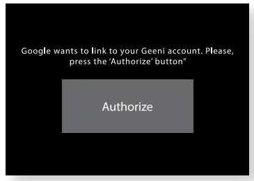 geeni Smart Wi-Fi Camera -Authorize