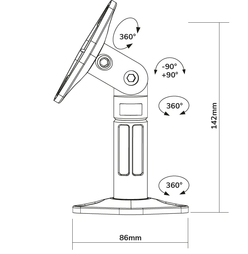 Neomounts-SPEAKER-W100-Speaker-Mount-fig-1